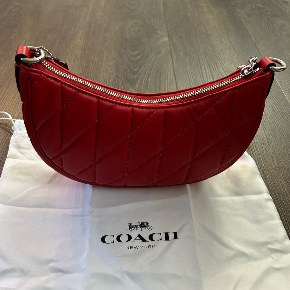 Coach Mira Quilted Red Apple with Heart Strap - Picture 3 of 9